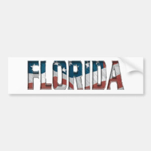 Autocollant De Voiture Floride patriotique sur drapeau américain