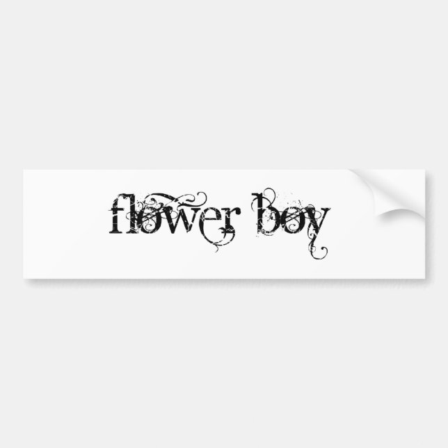 Autocollant De Voiture Flower Boy (Devant)