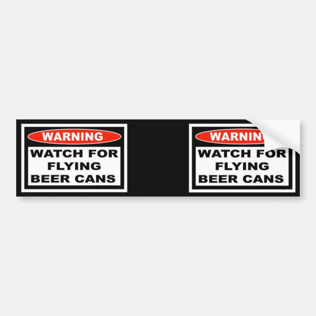 Autocollant De Voiture FlyingBeerCans, FlyingBeerCans (Devant)