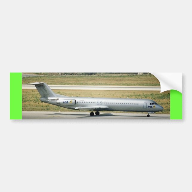 AUTOCOLLANT DE VOITURE FOKKER 100 (Devant)