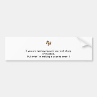 Autocollant De Voiture Folie de singe