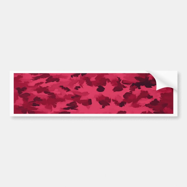Autocollant De Voiture Folift Abstrait Pop Art Blush Red (Devant)