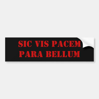 Autocollant De Voiture Force Pacem Para Bellum de sic
