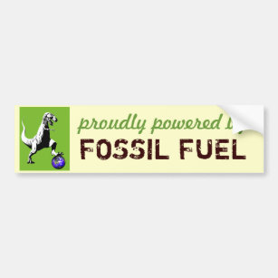 Autocollant De Voiture Fossile rempli de combustible