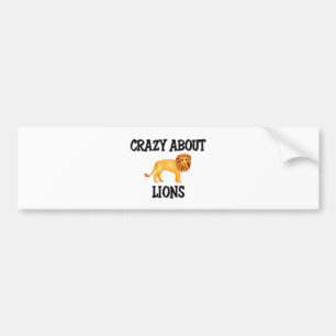 Autocollant De Voiture Fou au sujet des lions