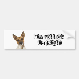 Autocollant De Voiture Fox Terrier à bord