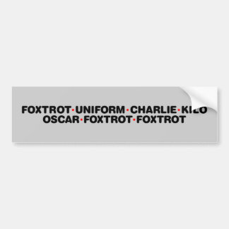 Autocollant De Voiture Fox-trot