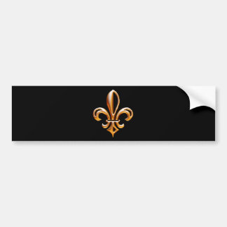 Autocollant De Voiture Français Golden Fleur de Lis