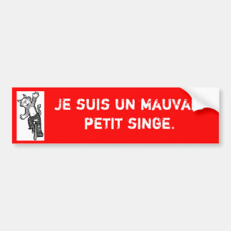 Autocollant De Voiture Français "je suis d'un mauvais petit adhésif pour