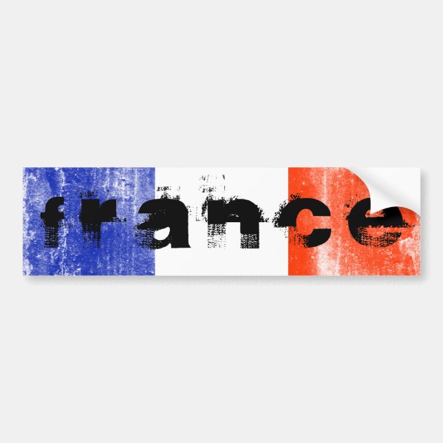 Autocollant De Voiture france flag (Devant)