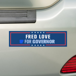 Autocollant De Voiture Fred Love pour le gouverneur de l'Arkansas