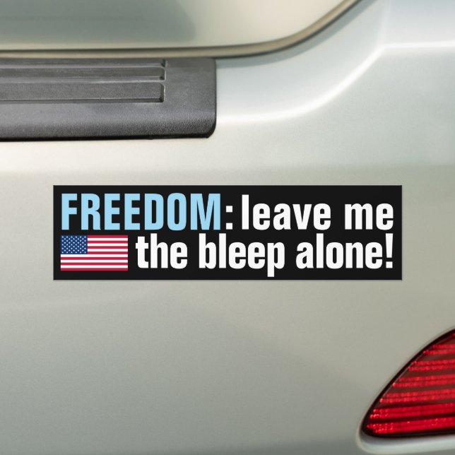 Autocollant De Voiture Freedom Bleep (drapeau v.2 foncé) Sticker pare-cho (En voiture)