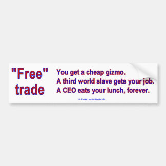 Autocollant De Voiture FreeTradeGizmo