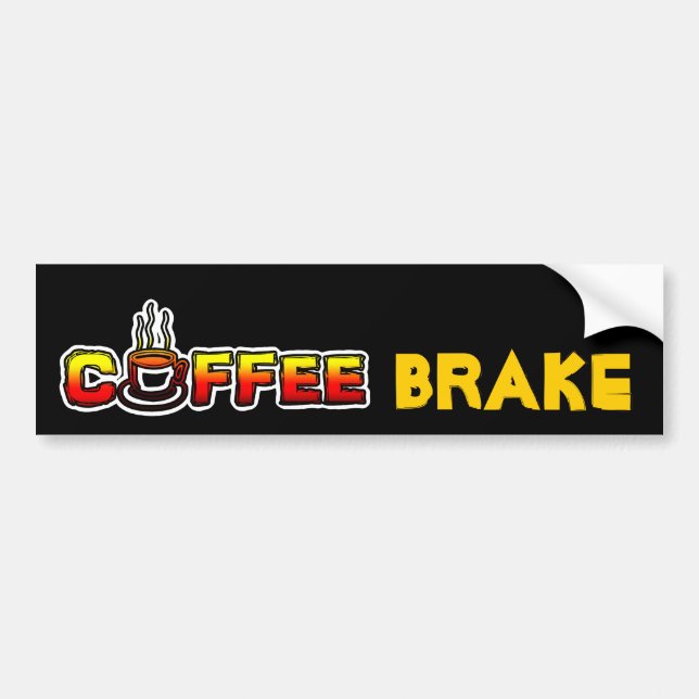 Autocollant De Voiture Frein de café (coupure) (Devant)