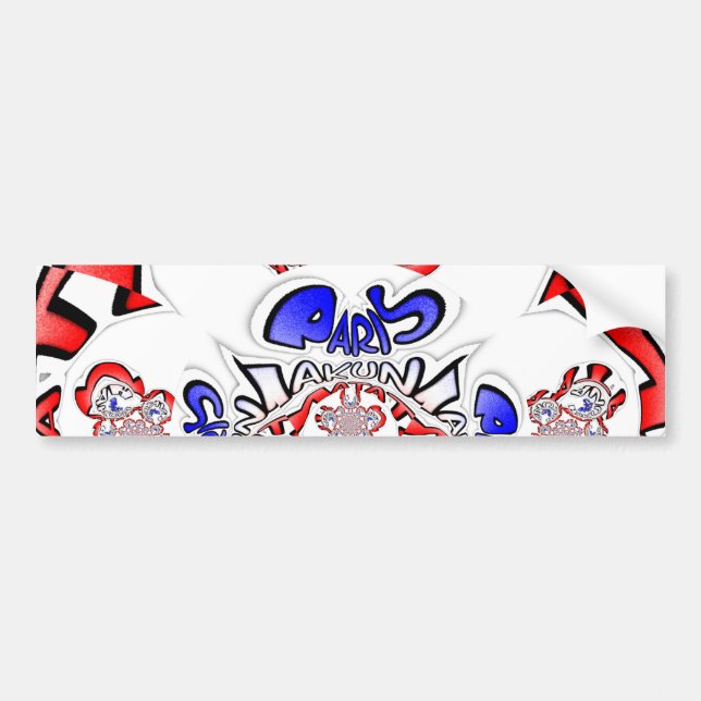 Autocollant De Voiture French Twist Hakuna Matata : Unique Mélange Cultur (Devant)