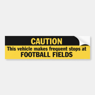 Autocollant De Voiture Frequent Stops (Football)