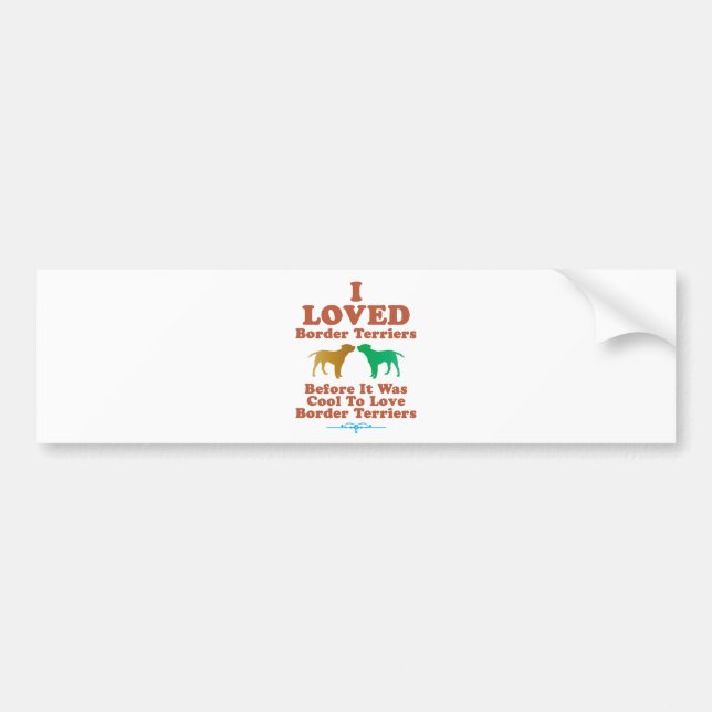 Autocollant De Voiture Frontière Terrier (Devant)