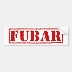 AUTOCOLLANT DE VOITURE FUBAR