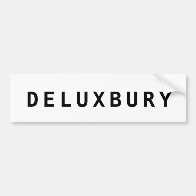 Autocollant De Voiture Funny Duxbury Massachusetts "DELUXBURY" (Devant)