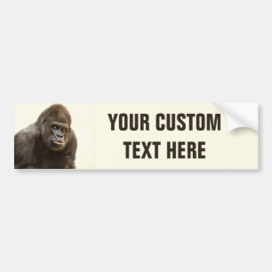Autocollant De Voiture Funny Gorilla Bumpersticker personnalisé