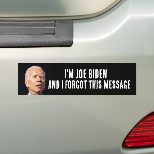 AUTOCOLLANT DE VOITURE FUNNY JOE BIDEN (En voiture)