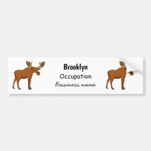 Autocollant De Voiture Funny moose