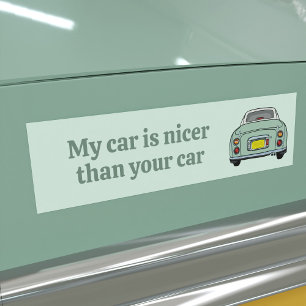 Autocollant De Voiture Funny My Green Figaro Car est plus beau Sticker de