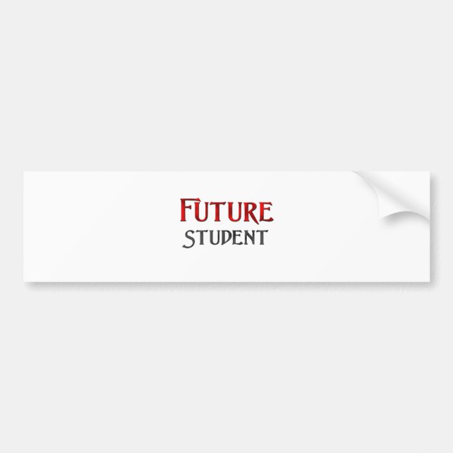 Autocollant De Voiture Futur étudiant (Devant)
