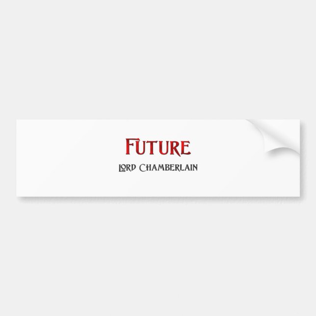 Autocollant De Voiture Futur seigneur Chamberlain (Devant)
