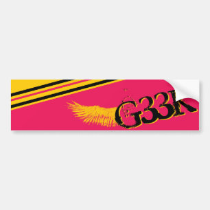 AUTOCOLLANT DE VOITURE G33K