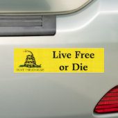 Autocollant De Voiture Gadsden - libre vivant ou meurent (On Car)