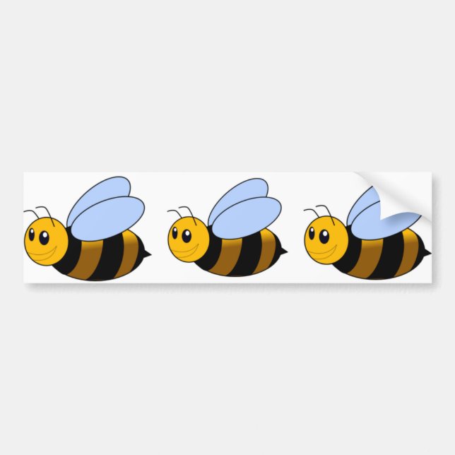 Autocollant De Voiture Gaffez l'abeille (Devant)