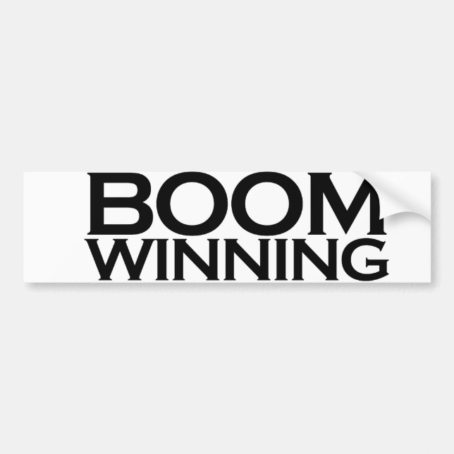 Autocollant De Voiture Gagnant du Boom (Devant)