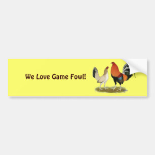 Autocollant De Voiture Gamefowl wheatens