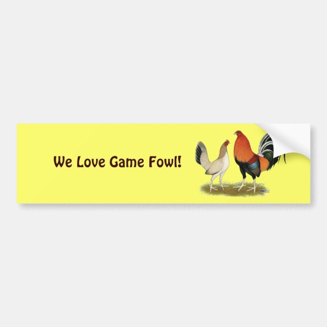 Autocollant De Voiture Gamefowl wheatens (Devant)