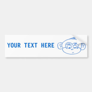 Autocollant De Voiture Garçon de singe