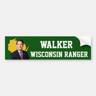 Autocollant De Voiture Garde forestière du Wisconsin de marcheur
