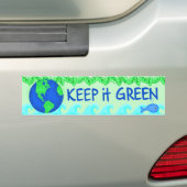 Autocollant De Voiture Garder vert Sauver la Terre Environnement Art (On Car)