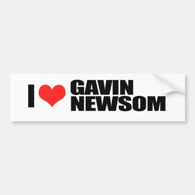 Autocollant De Voiture Gavin Newsom pour le gouverneur 1 (Devant)