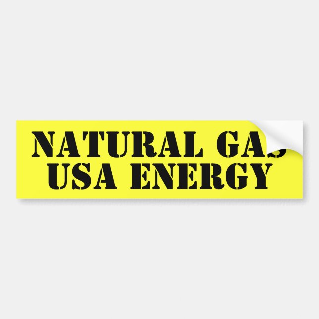 AUTOCOLLANT DE VOITURE GAZ NATUREL (Devant)