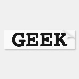 AUTOCOLLANT DE VOITURE GEEK