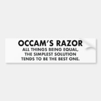 Geek scientifique de définition de Razor d'Occam