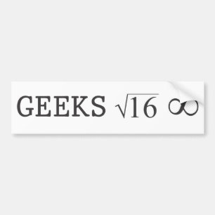 Autocollant De Voiture Geeks pour jamais