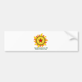 Autocollant De Voiture Gel de Yekîneyên Parastina - YPG