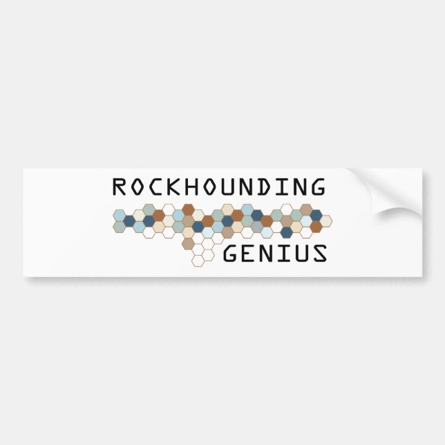 Autocollant De Voiture Génie de Rockhounding (Devant)