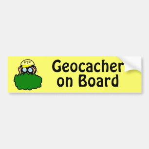 Autocollant De Voiture Geocacher drôle à bord d'adhésif pour pare-choc