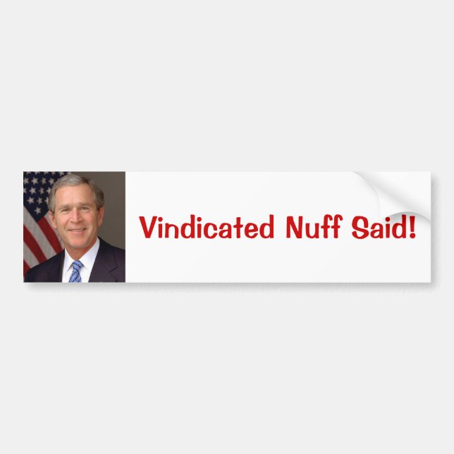 Autocollant De Voiture George W. Bush (Devant)
