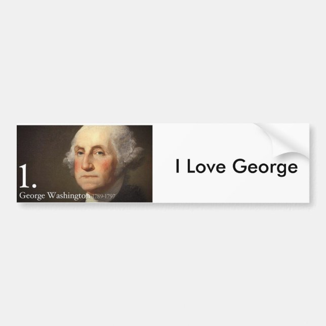 Autocollant De Voiture George Washington (Devant)