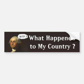 Autocollant De Voiture George Washington tournant dans sa tombe