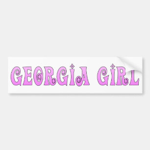 Autocollant De Voiture Georgia Girl Pink